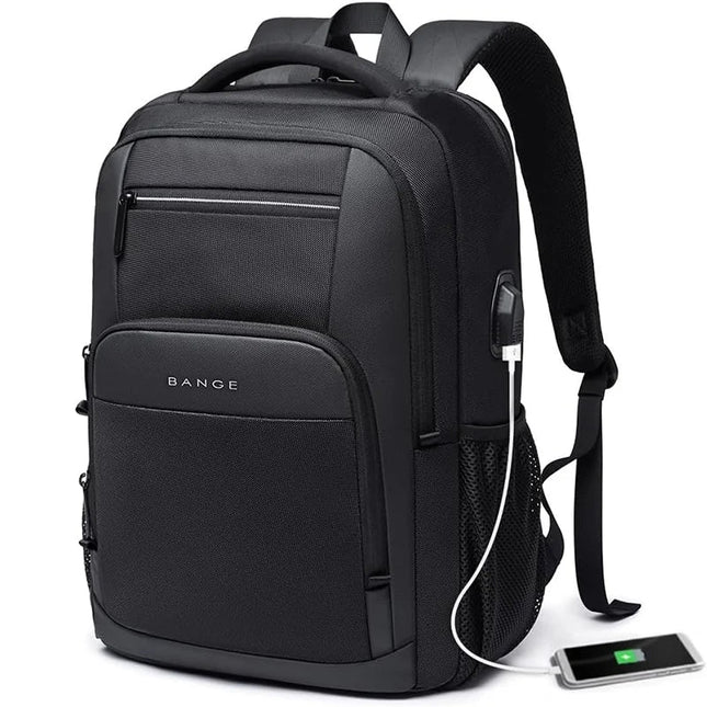BANGE Sling Travel Laptop Backpack Fits 15.6 Inch Laptop for Men and Women Waterproof with Side Mesh Pocket USB Charging Port - AIcomStore