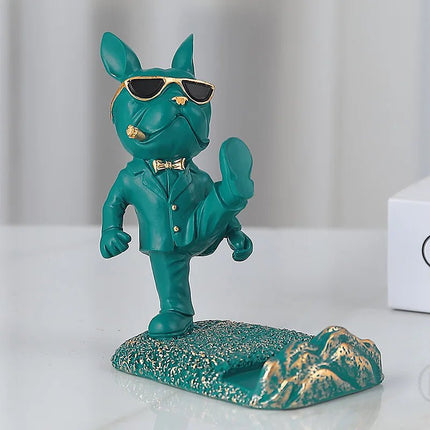 Bulldog Sculpture Phone Stand - AIcomStore