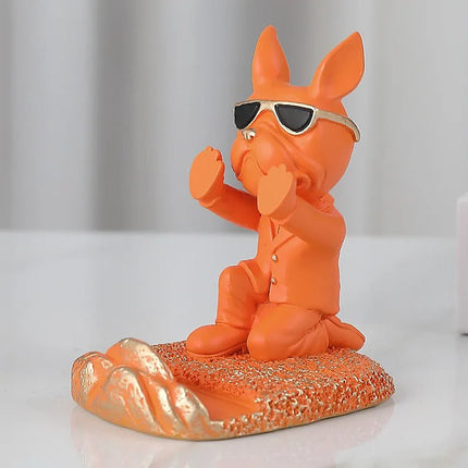 Bulldog Sculpture Phone Stand - AIcomStore