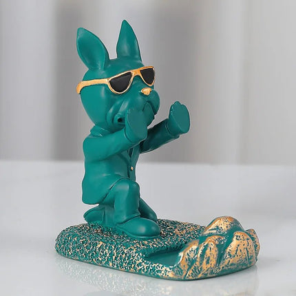 Bulldog Sculpture Phone Stand - AIcomStore