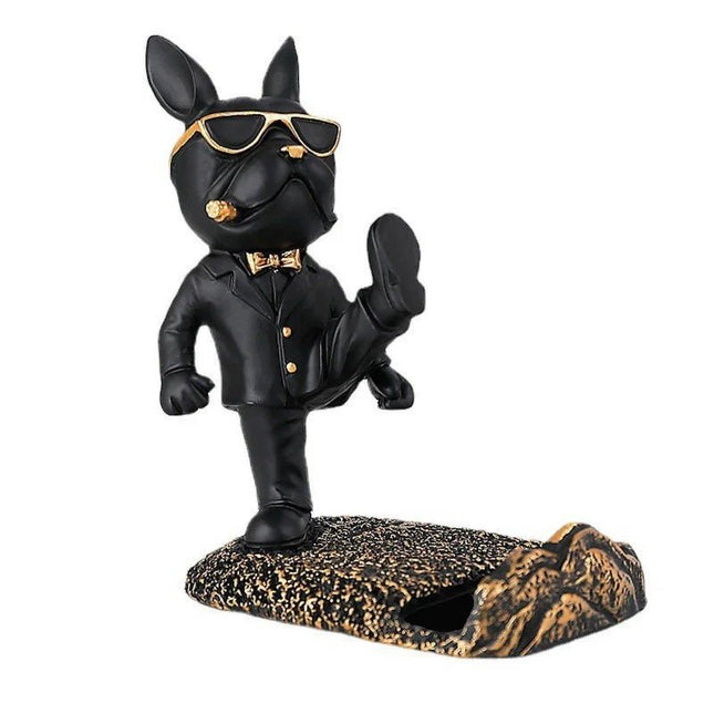 Bulldog Sculpture Phone Stand - AIcomStore