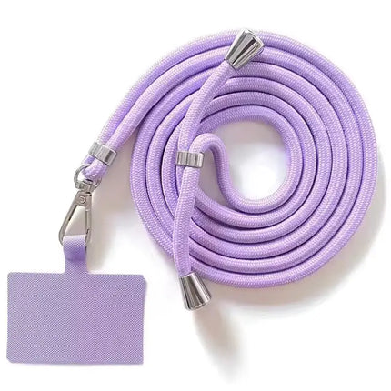 Universal Mobile Phone Lanyard Adjustable Diagonal Span Detachable DIY Nylon Rope for Hanging around the Neck anti Loss Cord