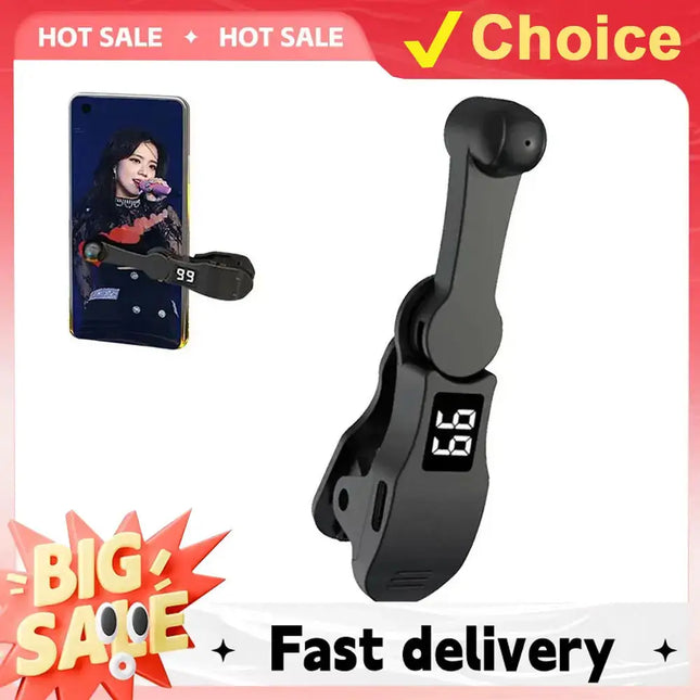 Auto Screen Clicker Mini Simulated Finger Phone Clicking Clicker Clip-On Video Live Liker Game Screen Touch Device for Phone App