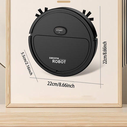 Robot Vacuum Cleaner One-Button Start Fast Cleaning Efficient Roller Brush to Clean Hair and Dust Is Preferred for Pet Families
