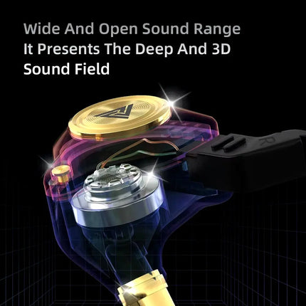 QKZ AK3 File Wired Earphone with Microphone Hifi Music Monitor Bass Headphones Noise Cancelling Headset for Sport Gaming Earbuds