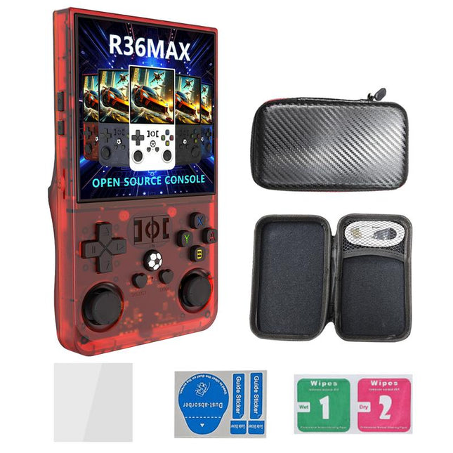 Retro Handheld Game Console King R36MAX with over 10,000 Classic Games | 4-Inch IPS HD | 4000Mah Ultra-Long Battery Life | Play Anytime!