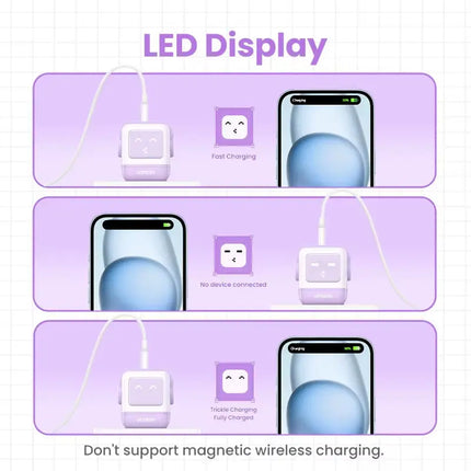 65W Gan Charger Uno Robot Design Quick Charge 4.0 3.0 PPS for Iphone 17 16 Pro Macbook Air Laptop Tablet PD Fast Charger
