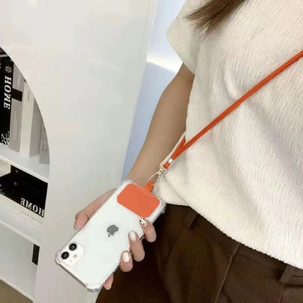 Universal Mobile Phone Lanyard Adjustable Diagonal Span Detachable DIY Nylon Rope for Hanging around the Neck anti Loss Cord