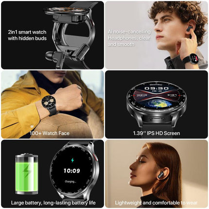 Smart Watch for Women & Men, 1.39" Full Touch Wireless Calls, Built-In Headphones, Fitness Tracker with 100+ Sports Modes, Smart Watch for Android Phones