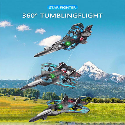 RC Mini Drone with LED Lights & Altitude Hold - Remote Control Quadcopter Gift for Kids & Beginners