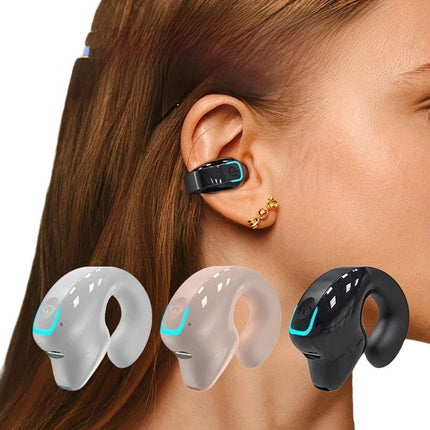 Earphone Clip Wireless Bluetooth Headphone Bone Conduction Headset High Quality TWS Auriculares Sport Noise Canceling With Mic - AIcomStore