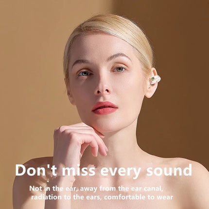 Earphone Clip Wireless Bluetooth Headphone Bone Conduction Headset High Quality TWS Auriculares Sport Noise Canceling With Mic - AIcomStore