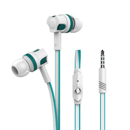 Extra Bass Headphones wired Earphone 3.5mm Earphones With Microphone Noodles Style наушники Sport Headset auriculare for Samsung - AIcomStore