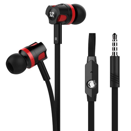Extra Bass Headphones wired Earphone 3.5mm Earphones With Microphone Noodles Style наушники Sport Headset auriculare for Samsung - AIcomStore