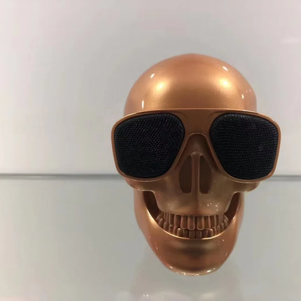Portable Mini-Skull Speakers Little Skull Wireless Bluetooth Cartoon Bones Ghost Head Small Compatible 5W Hd Stereo Woofer Music