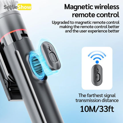 Selfieshow AI Intelligent 360° Tracking Gimbal, 1 Count USB Rechargeable Selfie Stick with Mount, Selfie Accessories for Phone, Camera, Vlog, Live Streaming