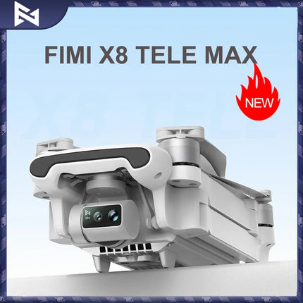 🚀 FIMI X8 TELE MAX Drone 2025 | 4K HDR 48MP Camera | 20KM Range | 3 - Axis Gimbal | Professional GPS Quadcopter - AIcomStore