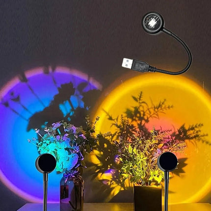 Mini USB Sunset Projection Lamp - AIcomStore