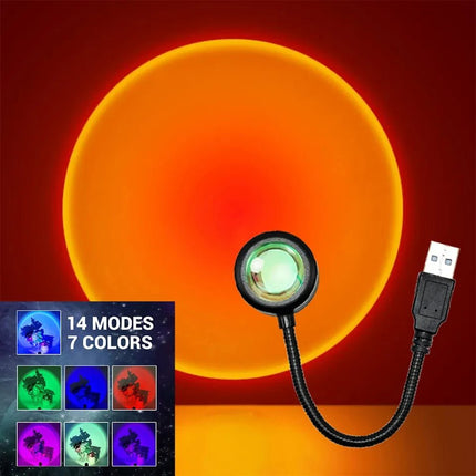 Mini USB Sunset Projection Lamp - AIcomStore