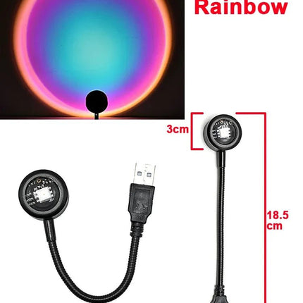 Mini USB Sunset Projection Lamp - AIcomStore