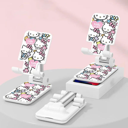 Sanrio Desk Mobile Phone Holder Stand For IPhone IPad Adjustable Desktop Tablet Holder Universal Table Cell Phone Stand - AIcomStore