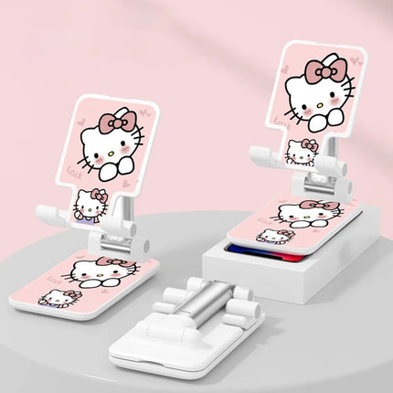 Sanrio Desk Mobile Phone Holder Stand For IPhone IPad Adjustable Desktop Tablet Holder Universal Table Cell Phone Stand - AIcomStore