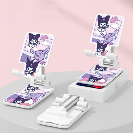 Sanrio Desk Mobile Phone Holder Stand For IPhone IPad Adjustable Desktop Tablet Holder Universal Table Cell Phone Stand - AIcomStore