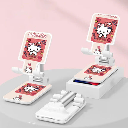 Sanrio Desk Mobile Phone Holder Stand For IPhone IPad Adjustable Desktop Tablet Holder Universal Table Cell Phone Stand - AIcomStore