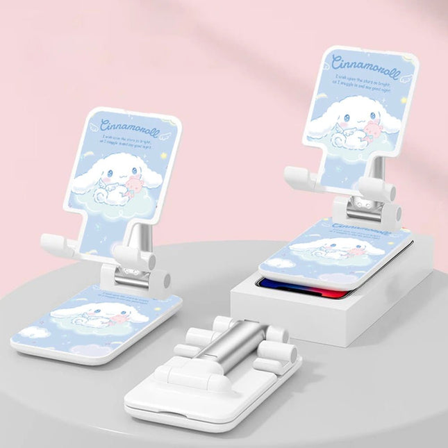 Sanrio Desk Mobile Phone Holder Stand For IPhone IPad Adjustable Desktop Tablet Holder Universal Table Cell Phone Stand - AIcomStore