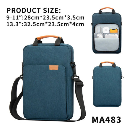 Tablet Shoulder Sleeve Bag For IPad air pro 12.9" , IPad Air 10.9" Surface Go 3/2 Galaxy Tab A 10,Laptop Pouch Handbag Birefcase - AIcomStore