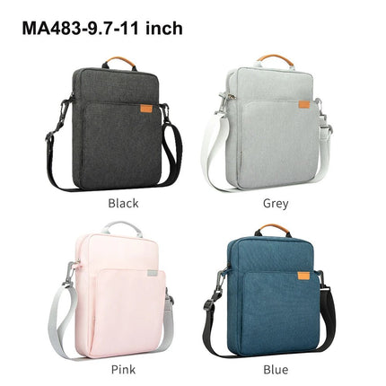 Tablet Shoulder Sleeve Bag For IPad air pro 12.9" , IPad Air 10.9" Surface Go 3/2 Galaxy Tab A 10,Laptop Pouch Handbag Birefcase - AIcomStore