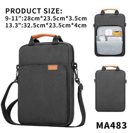 Tablet Shoulder Sleeve Bag For IPad air pro 12.9" , IPad Air 10.9" Surface Go 3/2 Galaxy Tab A 10,Laptop Pouch Handbag Birefcase - AIcomStore