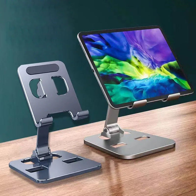 Universal Aluminum Alloy Portable Tablet Holder For iPad Air Pro Mini Tablet Stand Mount Adjustable Flexible Mobile Phone Stand - AIcomStore