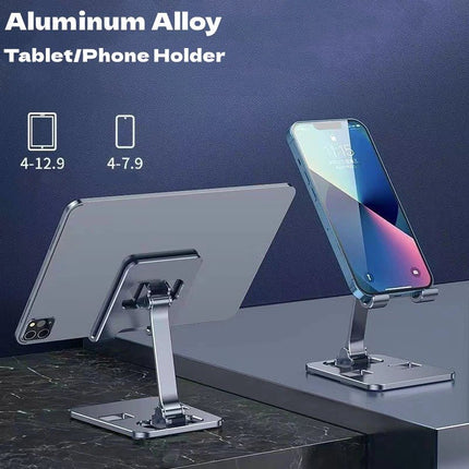 Universal Aluminum Alloy Portable Tablet Holder For iPad Air Pro Mini Tablet Stand Mount Adjustable Flexible Mobile Phone Stand - AIcomStore