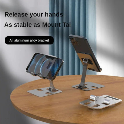 Universal Aluminum Alloy Portable Tablet Holder For iPad Air Pro Mini Tablet Stand Mount Adjustable Flexible Mobile Phone Stand - AIcomStore