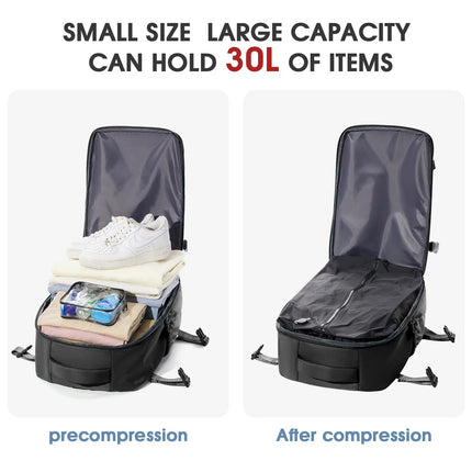 Vacuum Backpack Travel Bag for Men Large Capacity Backpack Business Laptop Backpack Women Men Expandable Backpack School Bag - AIcomStore