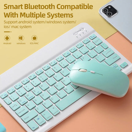 Wireless Bluetooth Mouse For iPad Samsung Huawei Lenovo MiPad Android Windows Tablet Battery Mouse For Laptop Notebook Computer - AIcomStore